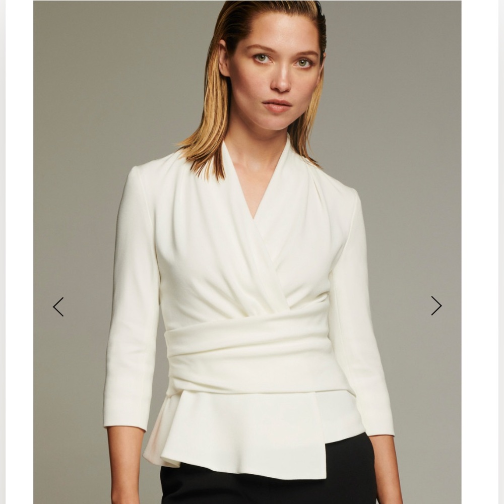 The Fold Clever Crepe Belleville Top